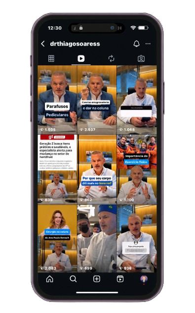instagram videos para medico ortopedista