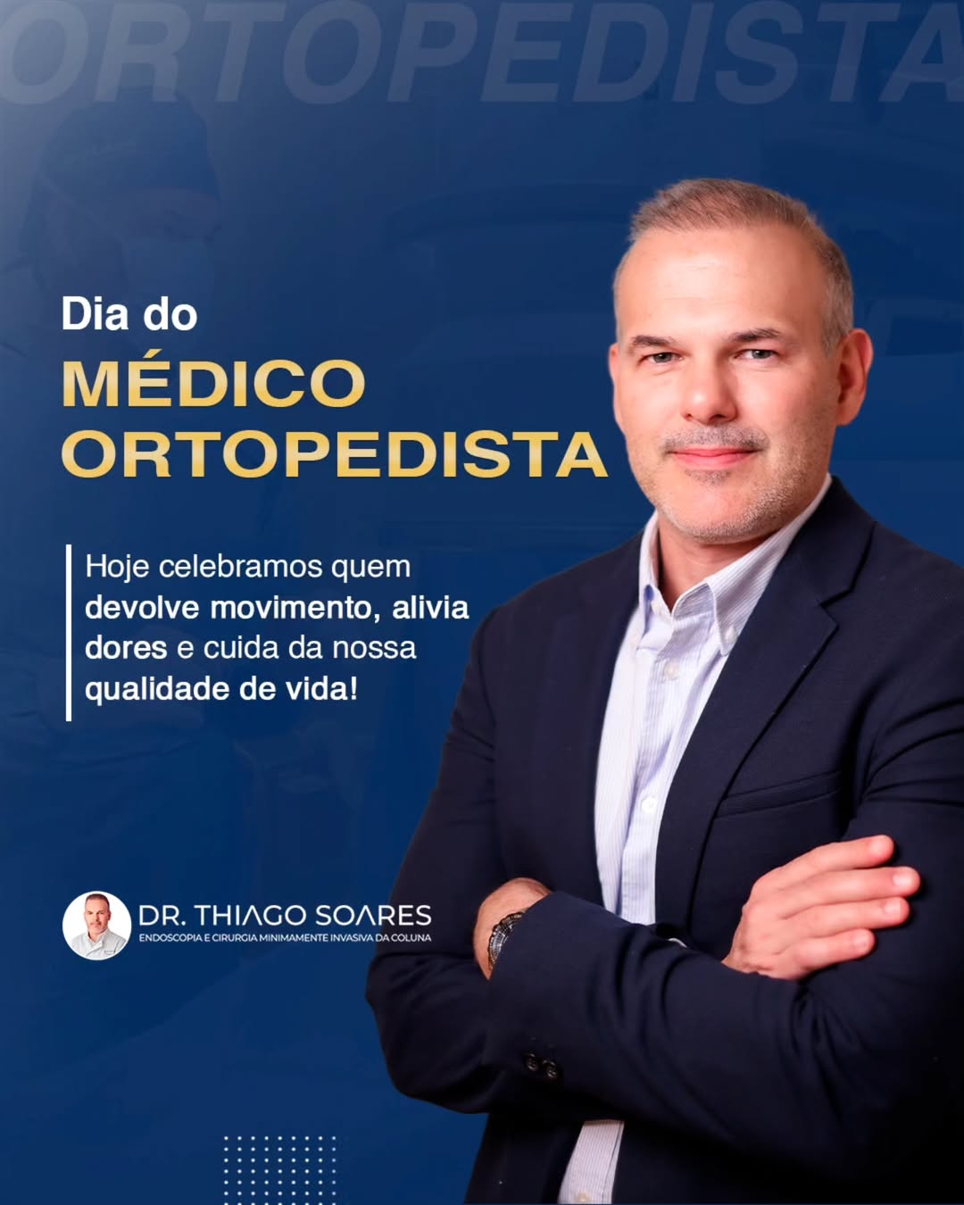 Hoje celebro a profissão que escolhi com tanto orgulho- ser Ortopedista. 🙌Todos os dias tenho