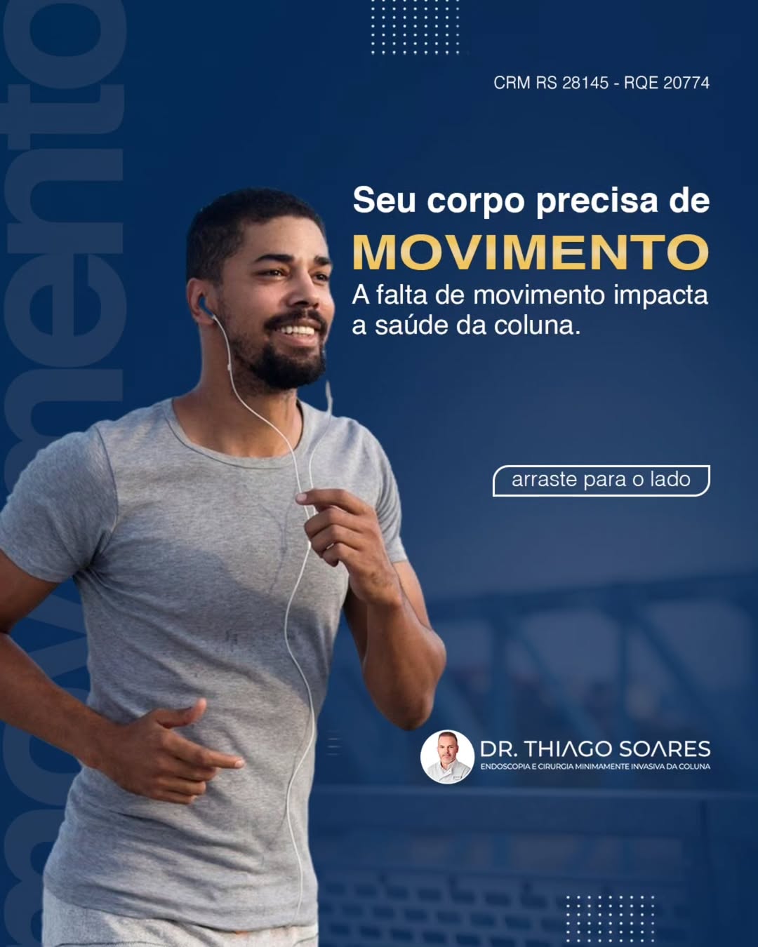 Seu corpo foi feito para se mover. A falta de movimento enfraquece a musculatura e pode favorec