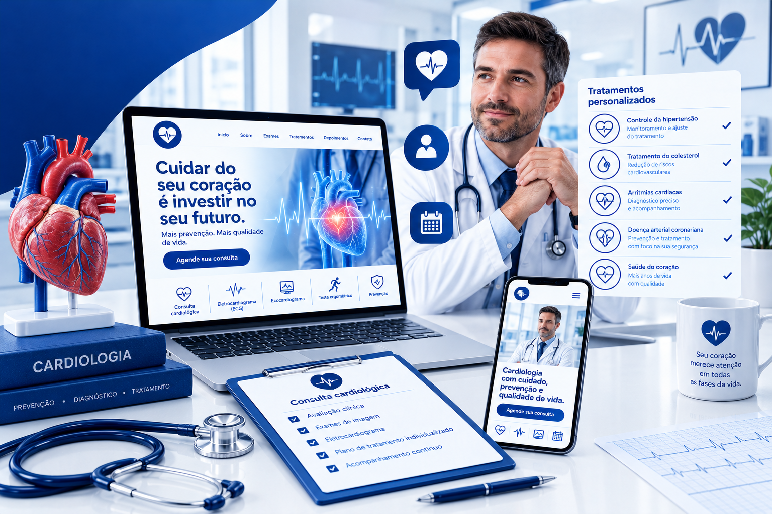 Especialistas em marketing para cardiologistas em Almas, Growme